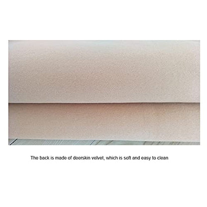 Generisch Weicher Kunstfell-Teppich, zotteliger Flächenteppich für das Schlafzimmer, Flauschiger dekorativer Heimteppich, strapazierfähiger, Flauschiger Plüschteppich, Beige, 50 x 150 cm